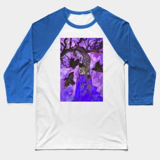 Raven Witch - Dark Violet Baseball T-Shirt